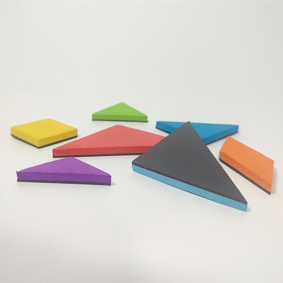 Magnetic Shape Maker Tangram Puzzle Travel Game Therapy Tool Logic Skill Develop - Picture 7 of 10